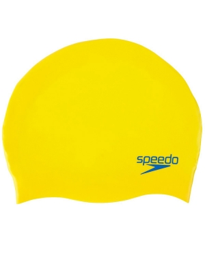 Speedo Junior Moulded Silicone Cap - Yellow